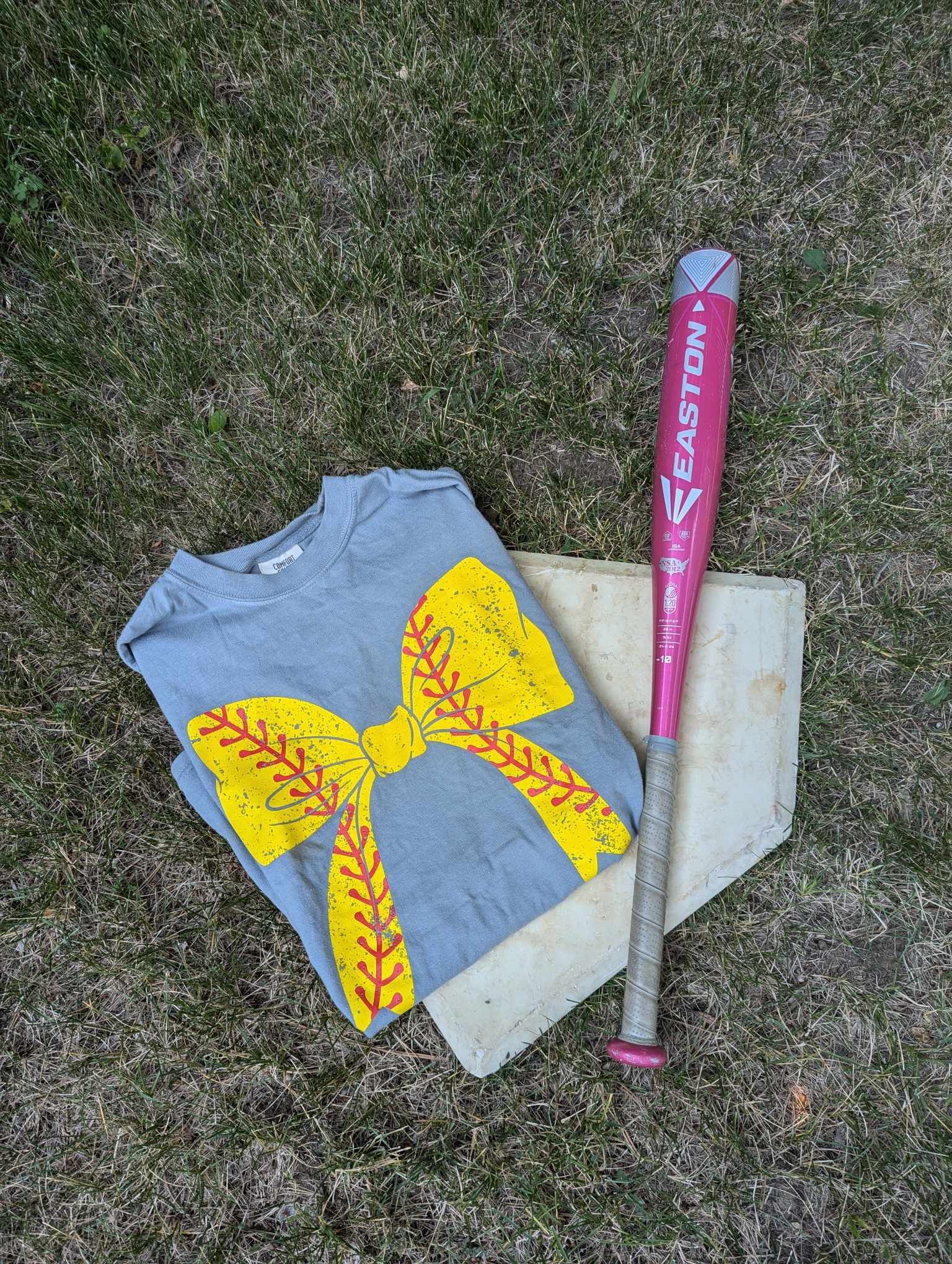 Softball Bow Graphic Tee
