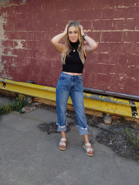 Turtle Neck Crop top