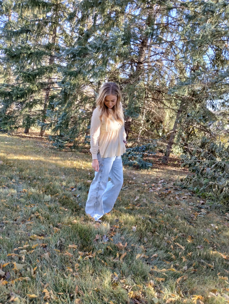 Ivory waffle knit 25% OFF!!!