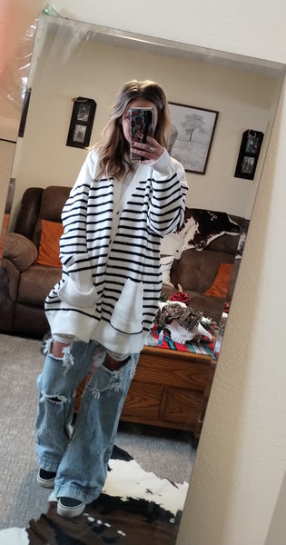 Striped Cardigan